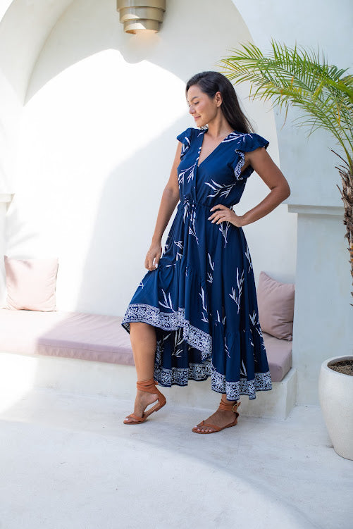 Gypsy dress - Navy fern - Batik - Gypsy Of Eden