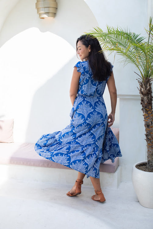 gypsy blue dress - peacock LIVE 06/14/24 MV spirited soul who craves womens elegant black floral Color:Washed Black