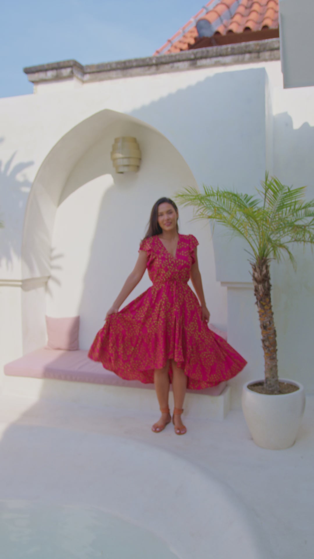 strapless open back dress WILL YOU TAKE THIS ROSE SATIN MINI DRESS – AKIRA main image 0